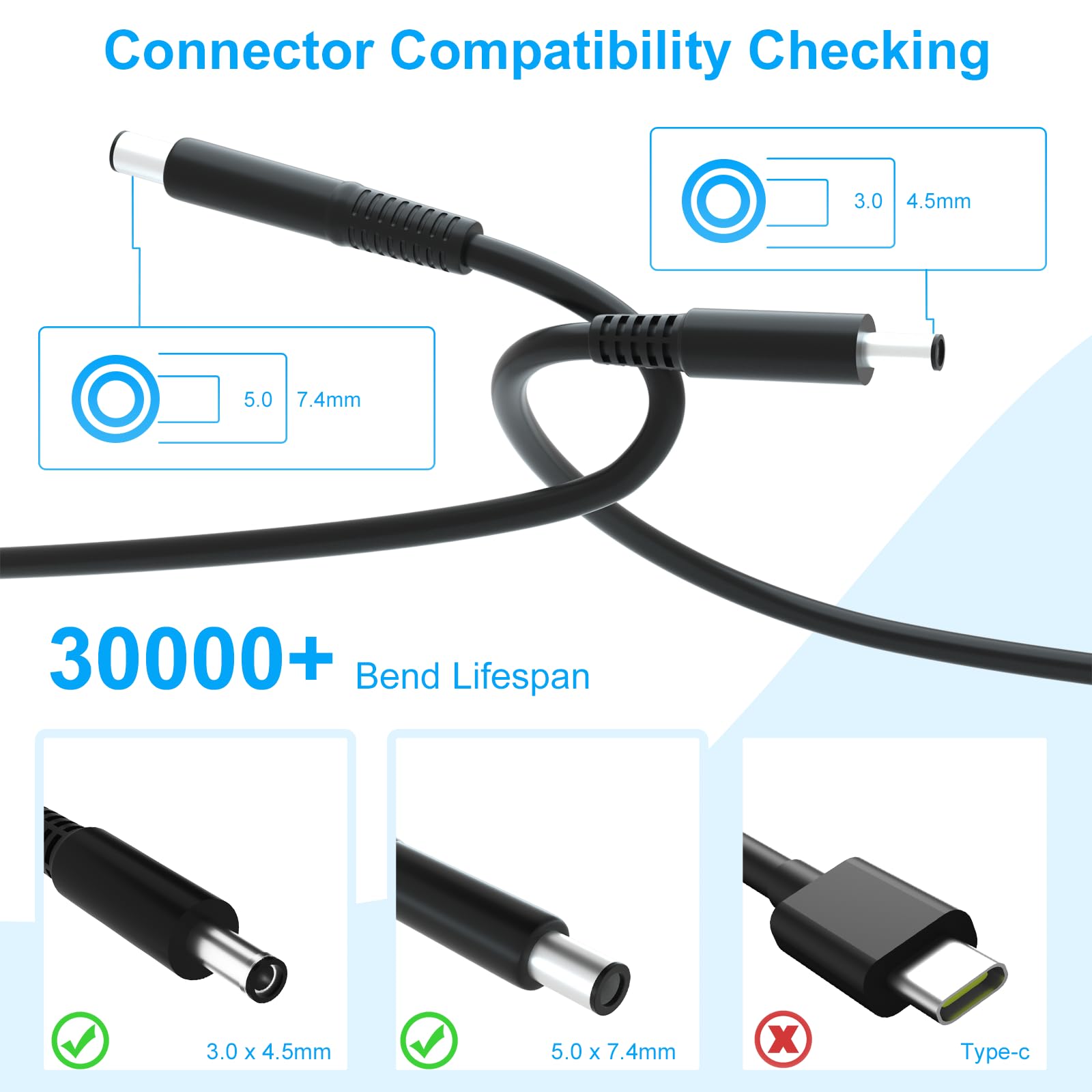 Foto 5 pulgar | Cargador De Portátil Kaqiar De 65 W  19 5 V  3 34 A  Compatible Con Dell Latitude - Venta Internacional.
