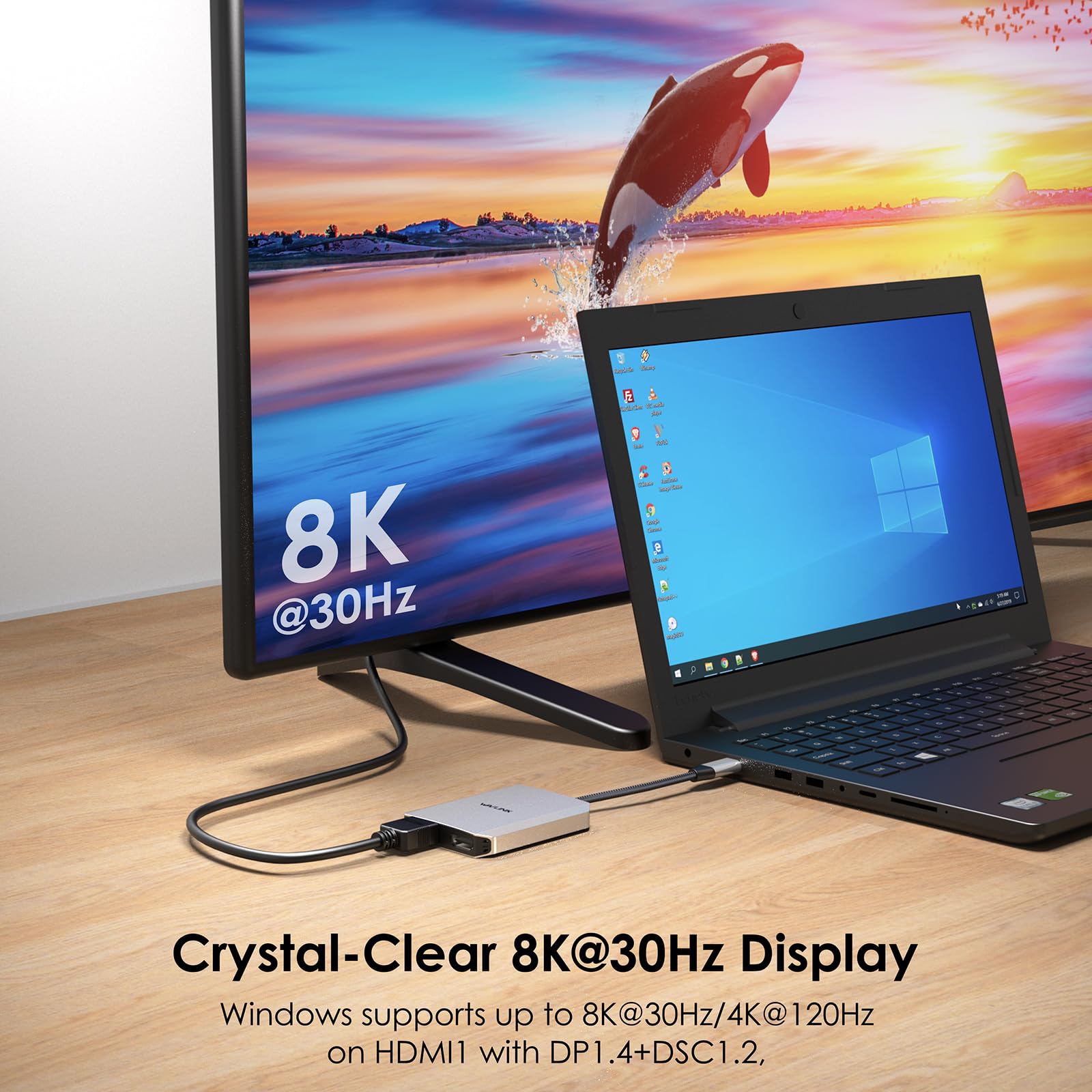 Foto 4 pulgar | Adaptador Usb C A Hdmi Dual Wavlink Para Dell Xps Hp Lenovo - Venta Internacional.