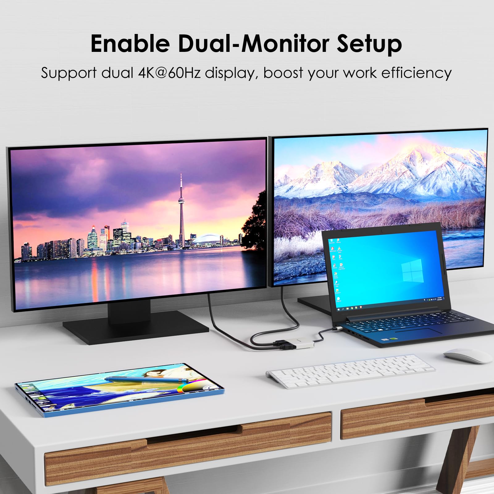 Foto 5 pulgar | Adaptador Usb C A Hdmi Dual Wavlink Para Dell Xps Hp Lenovo - Venta Internacional.