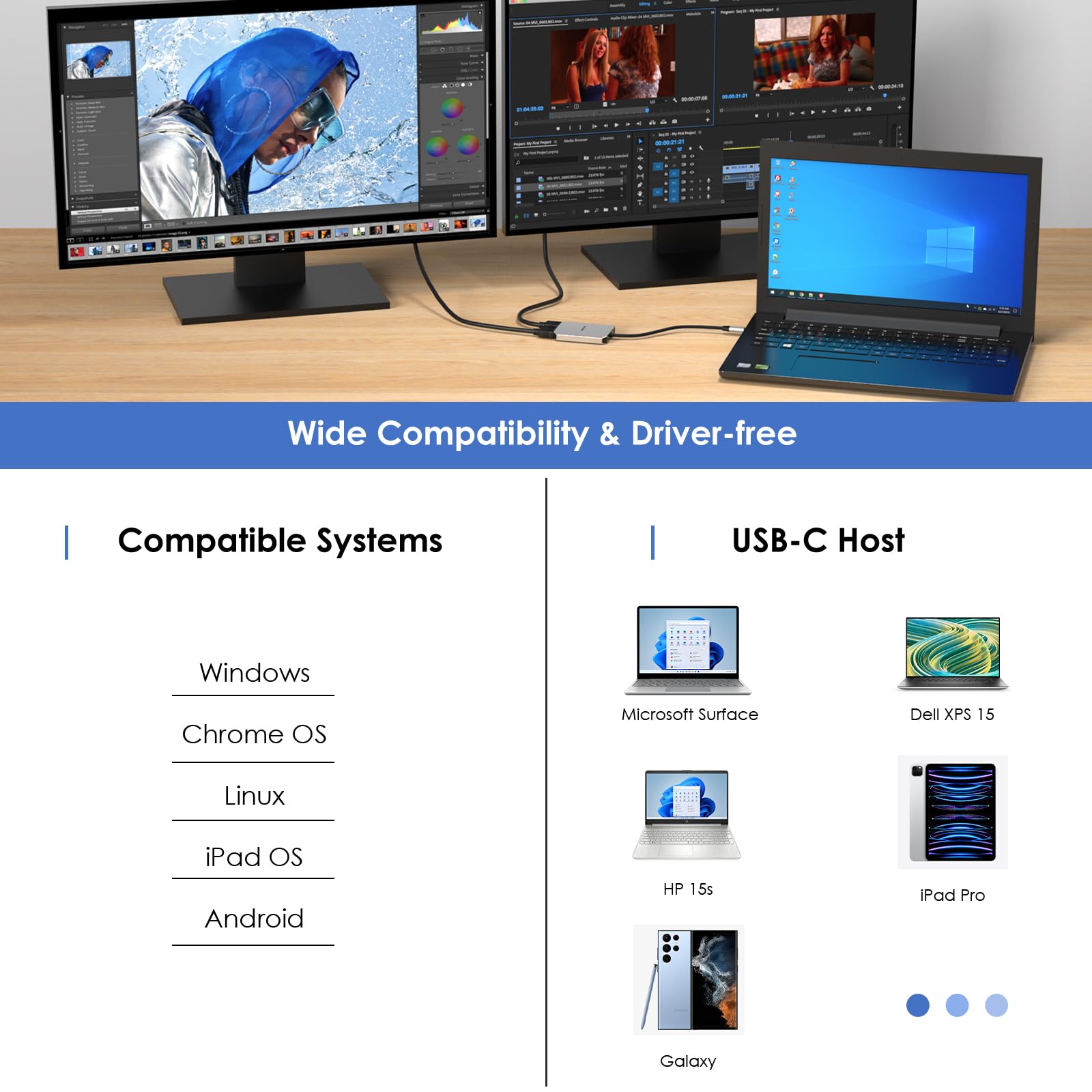 Foto 8 pulgar | Adaptador Usb C A Hdmi Dual Wavlink Para Dell Xps Hp Lenovo - Venta Internacional.