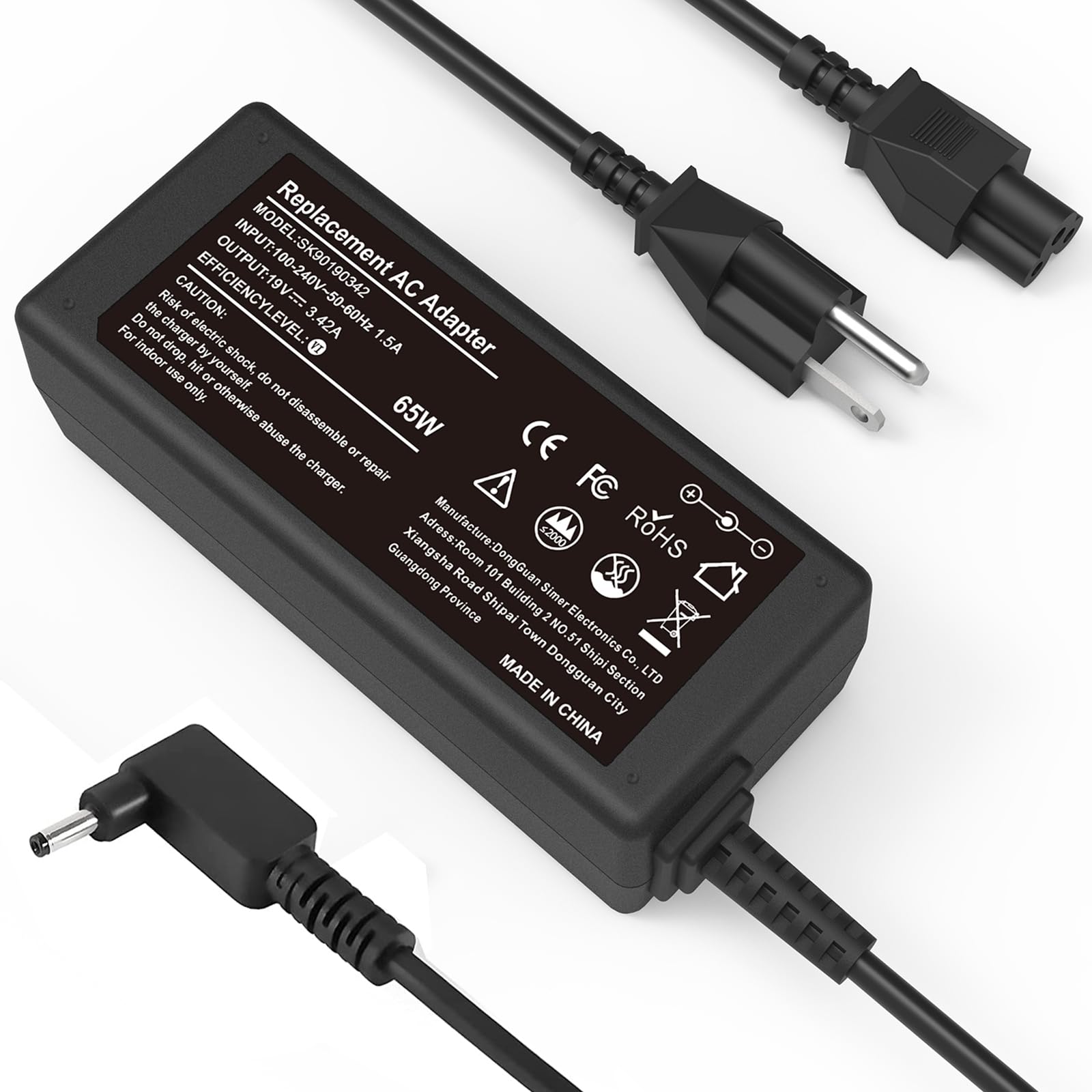 Foto 2 pulgar | Cargador Portátil De 65 W De Repuesto Para Acer N15q8 N15q9 N16p1 - Venta Internacional.