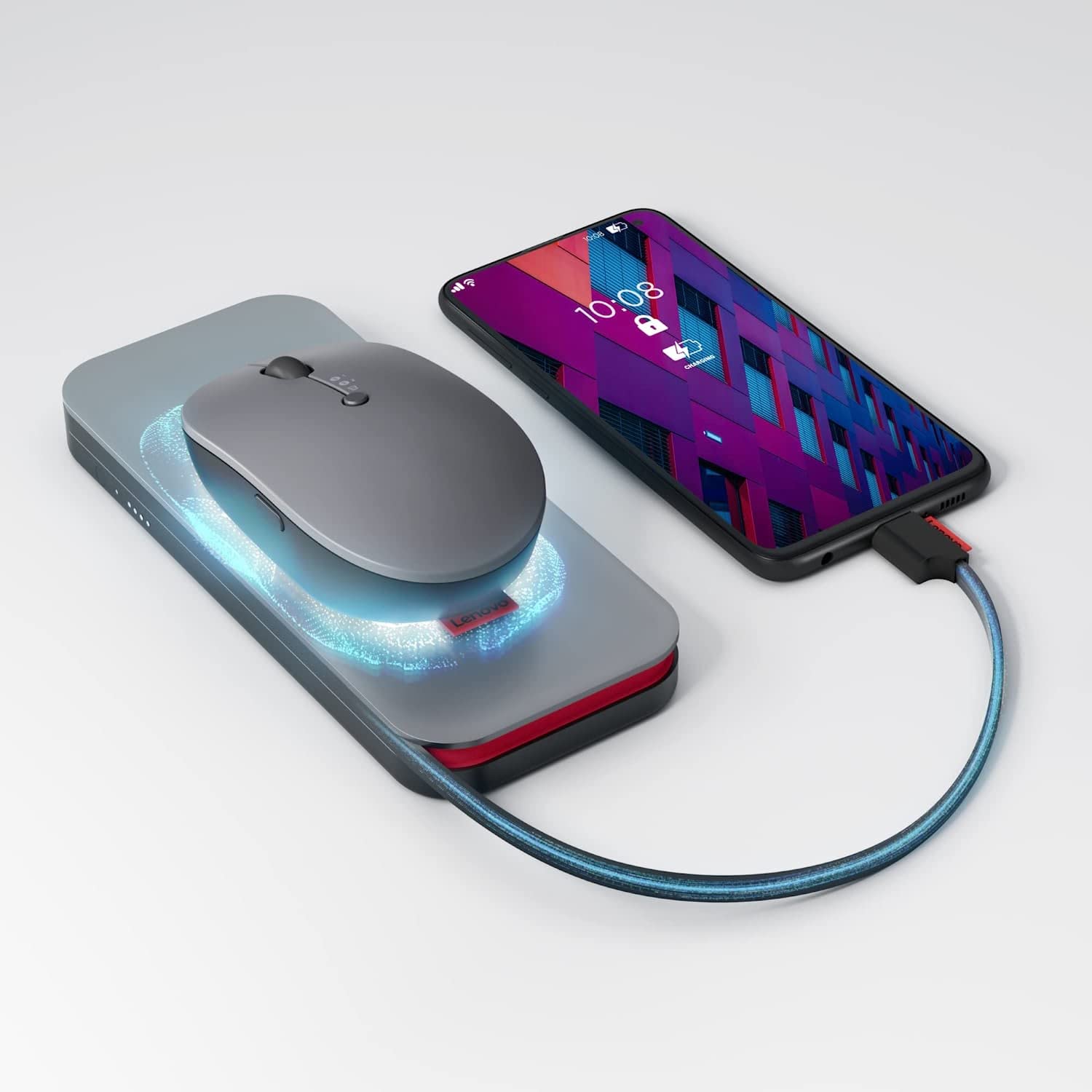 Foto 2 | Banco De Energía Móvil Inalámbrico Lenovo Go De 10.000 Mah Y 30 W Qi - Venta Internacional.