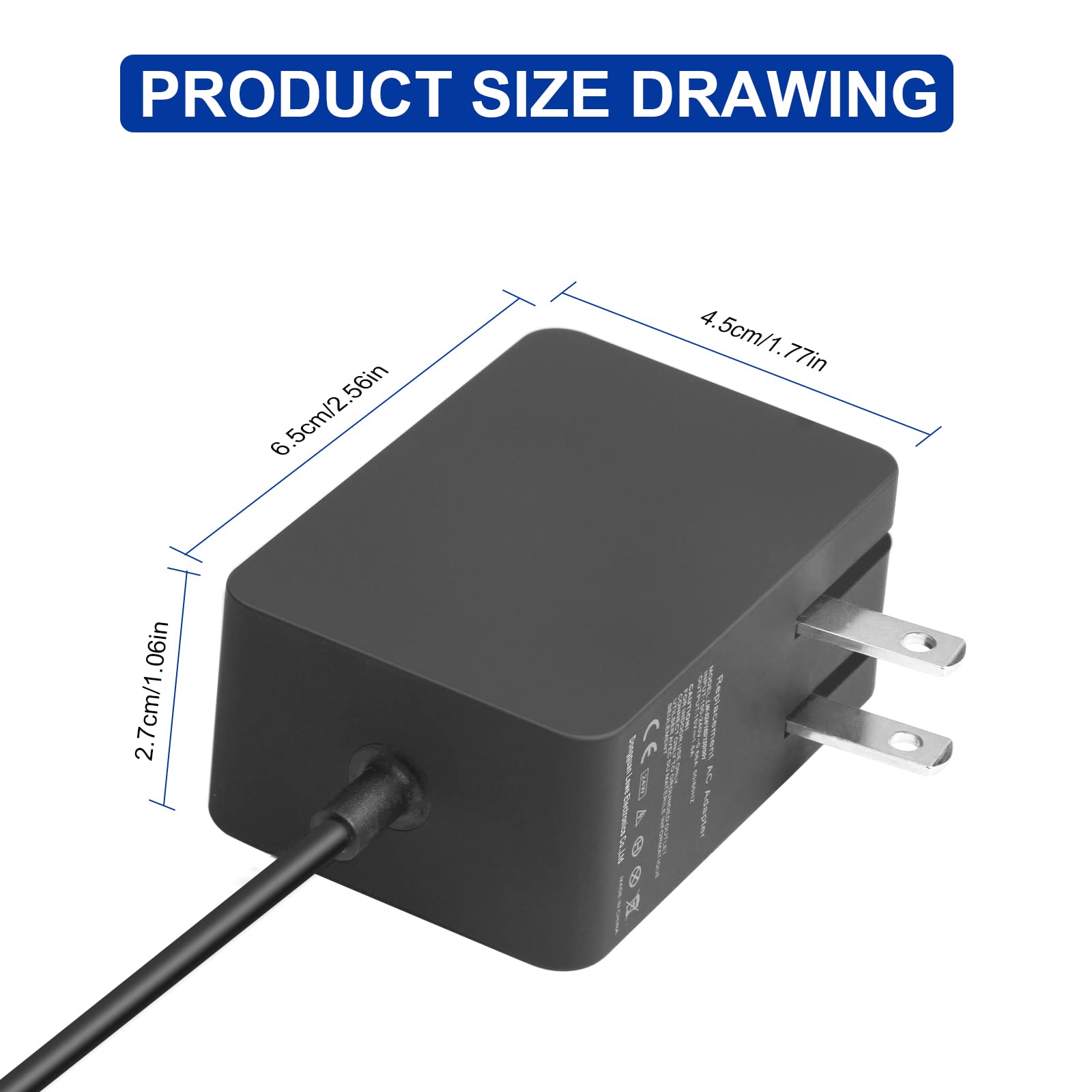 Foto 3 pulgar | Adaptador De Fuente De Alimentación Tree.nb 24w 15v 1.6a Para Surface Go - Venta Internacional.