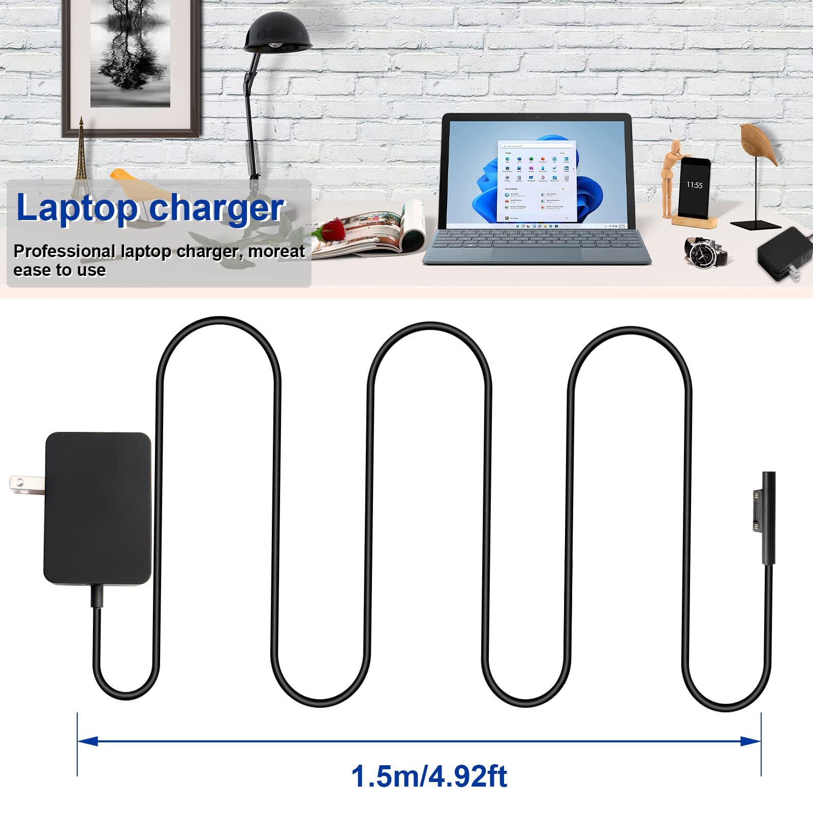 Foto 8 pulgar | Adaptador De Fuente De Alimentación Tree.nb 24w 15v 1.6a Para Surface Go - Venta Internacional.