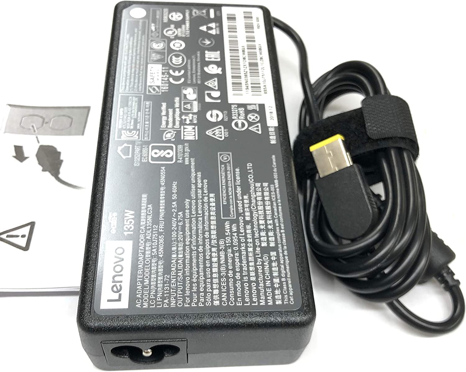 Foto 7 pulgar | Adaptador Ac Lenovo 20v 6.7a 135w Slim Tip Para Ideapad Z710 - Venta Internacional.