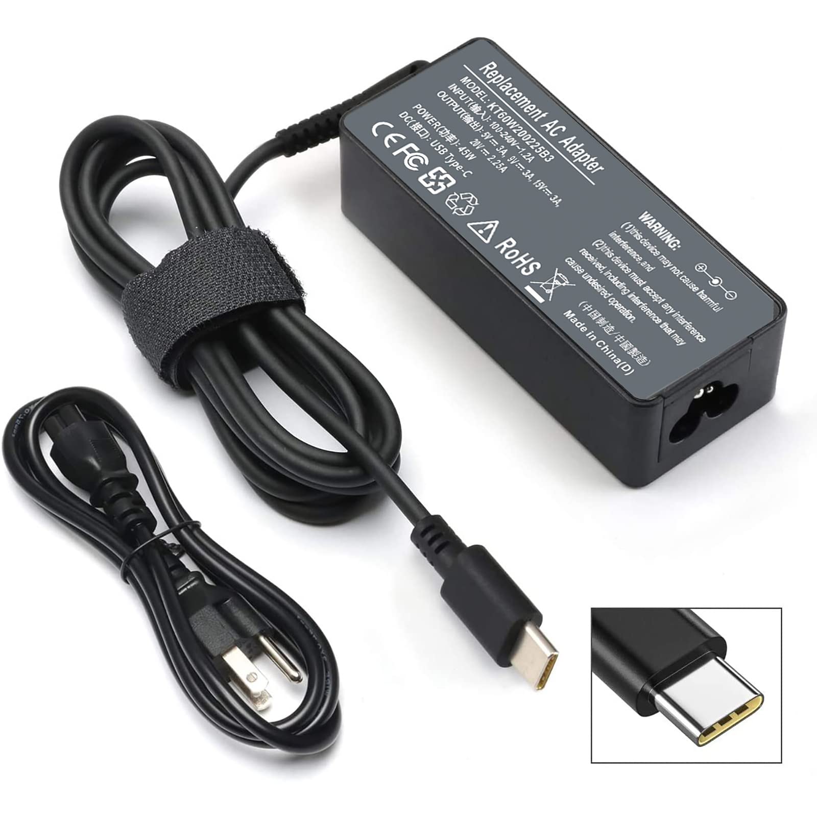 Cargador Emanjor 45w Tipo C Usb C L43407-001 Para Hp Chromebook - Venta Internacional.