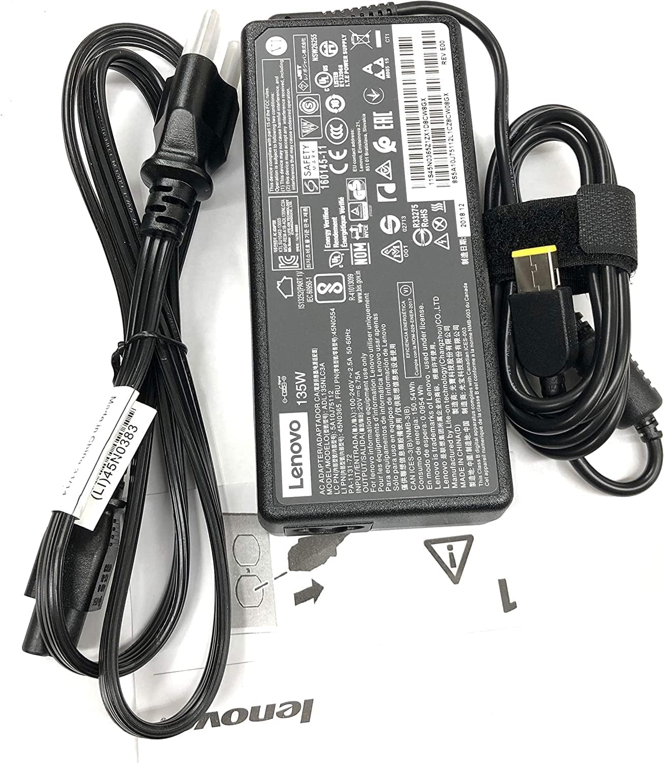 Foto 4 pulgar | Adaptador Ac Lenovo 135 W 20 V 6 75 A Para Portátil Thinkpad W540 - Venta Internacional.