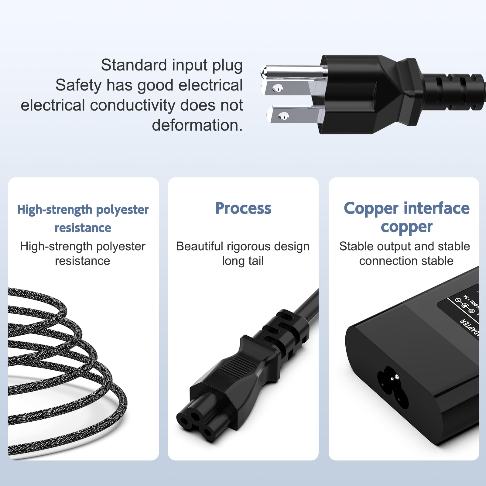 Foto 5 | Cargador De 65 W  19 5 V  3 33 A  Compatible Con El Portátil Hp 17 Rolada - Venta Internacional.