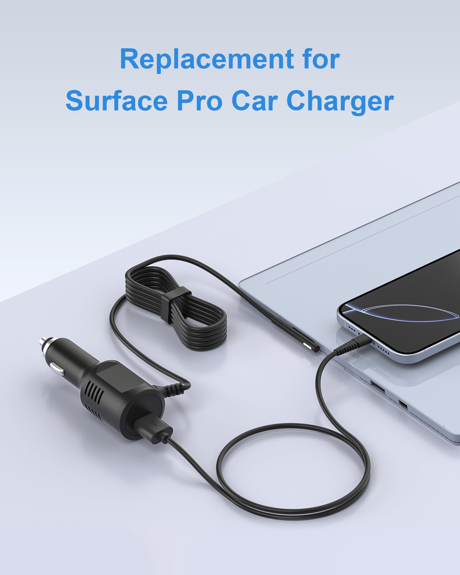 Foto 3 pulgar | Cargador De Coche Vhbw 15 V 2.58 A Con Puerto Usb De 5 V 2 A Para Surface Pro - Venta Internacional.