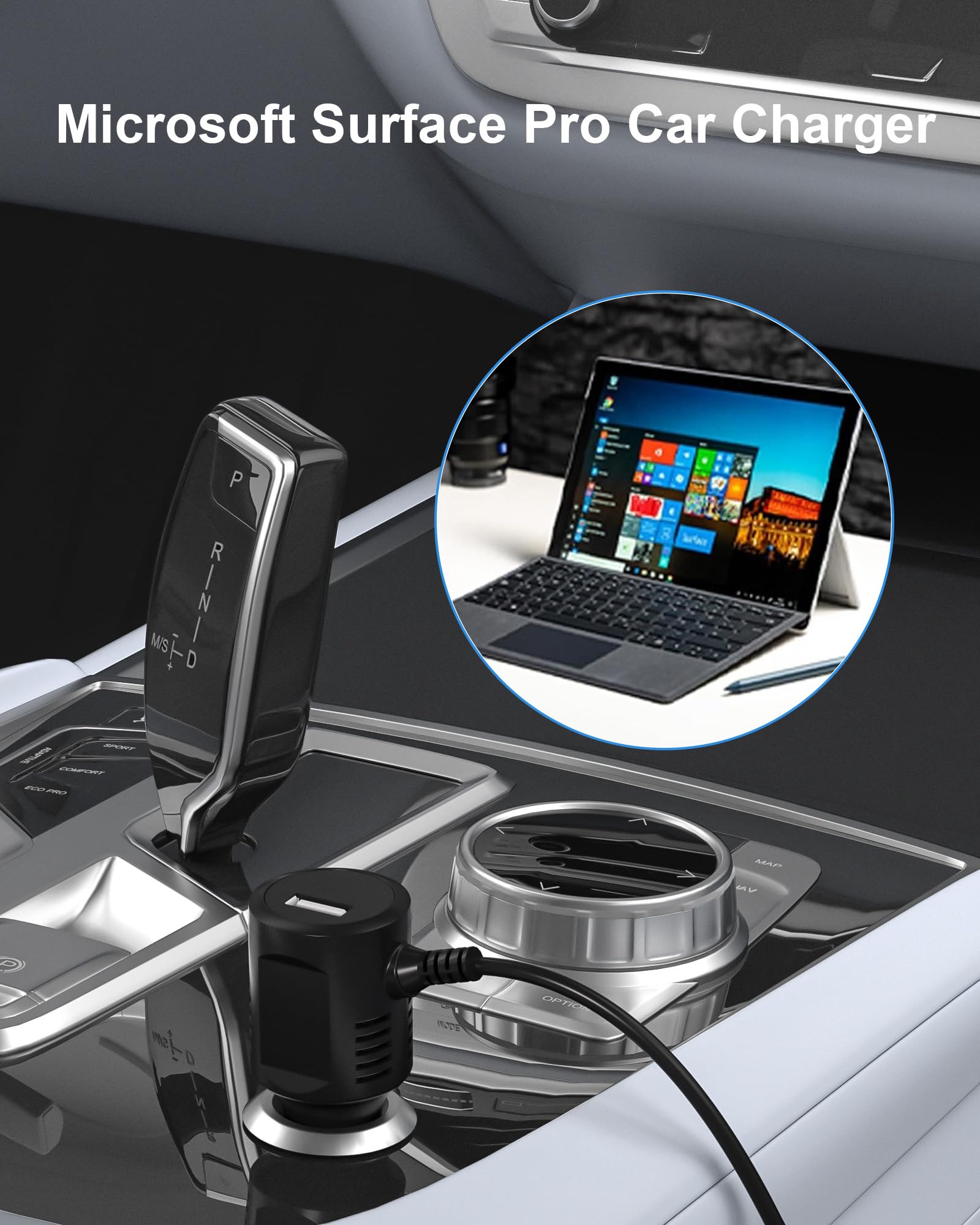 Foto 7 pulgar | Cargador De Coche Vhbw 15 V 2.58 A Con Puerto Usb De 5 V 2 A Para Surface Pro - Venta Internacional.