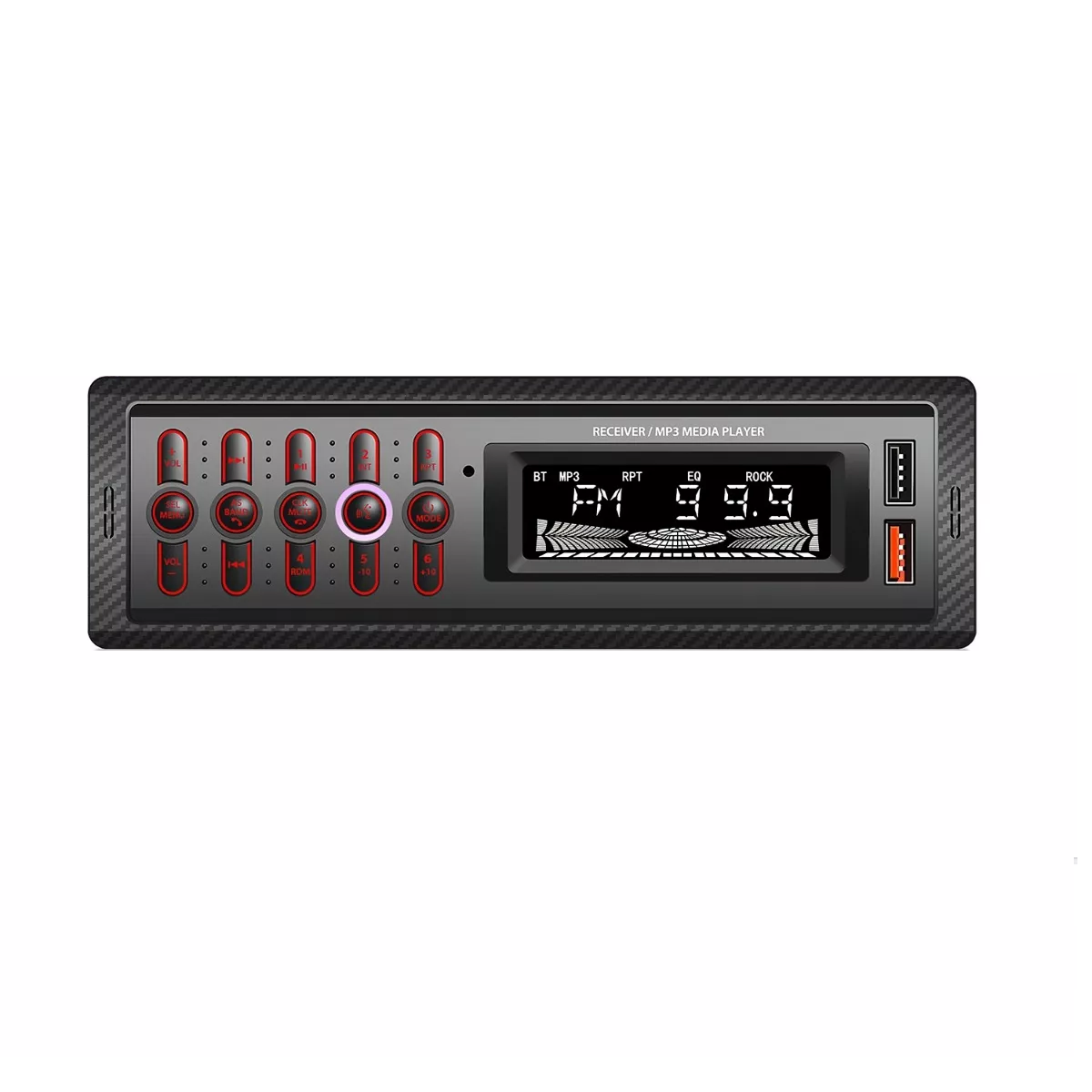 Autoestéreo Reproductor MP3 Radio Aux Eo Safe Imports ESI-10965 Negro