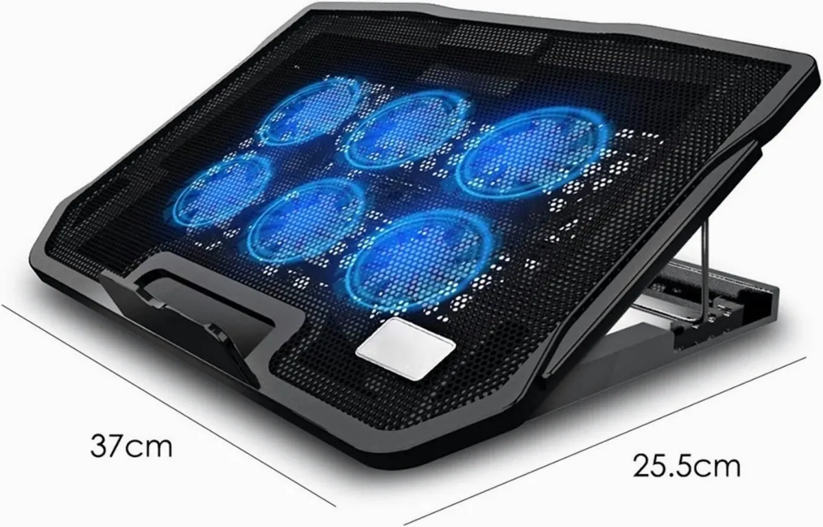 Foto 4 pulgar | Enfriamiento Para Portátil Con 6 Ventiladores