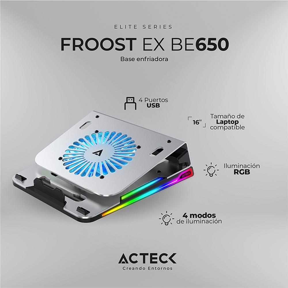 Foto 3 | Base Enfriadora Acteck para Laptop Froost color Plateado