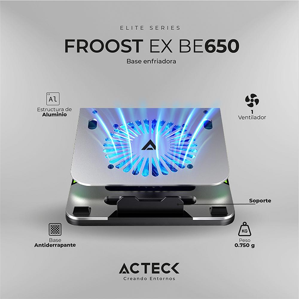 Foto 5 | Base Enfriadora Acteck para Laptop Froost color Plateado