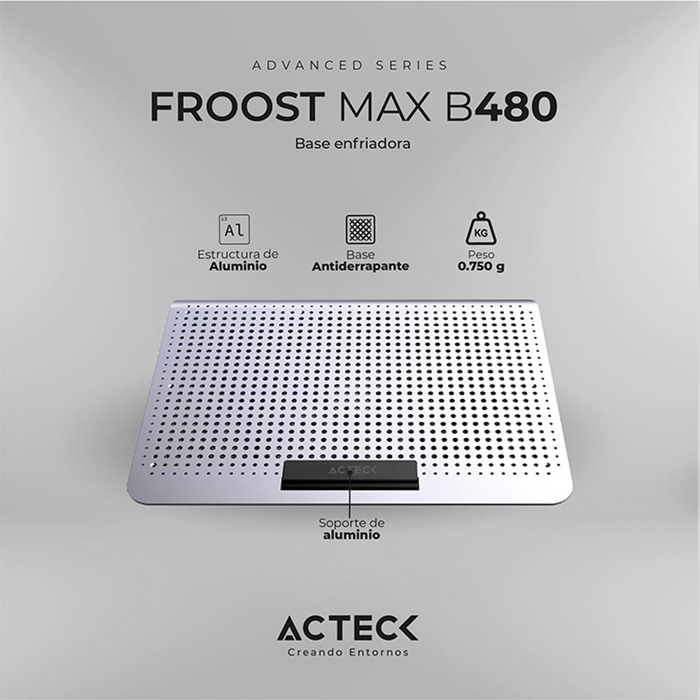 Foto 5 pulgar | Base Enfriadora Acteck Froost Max B480 Laptop 6 Fan Ac-936163 color Blanco