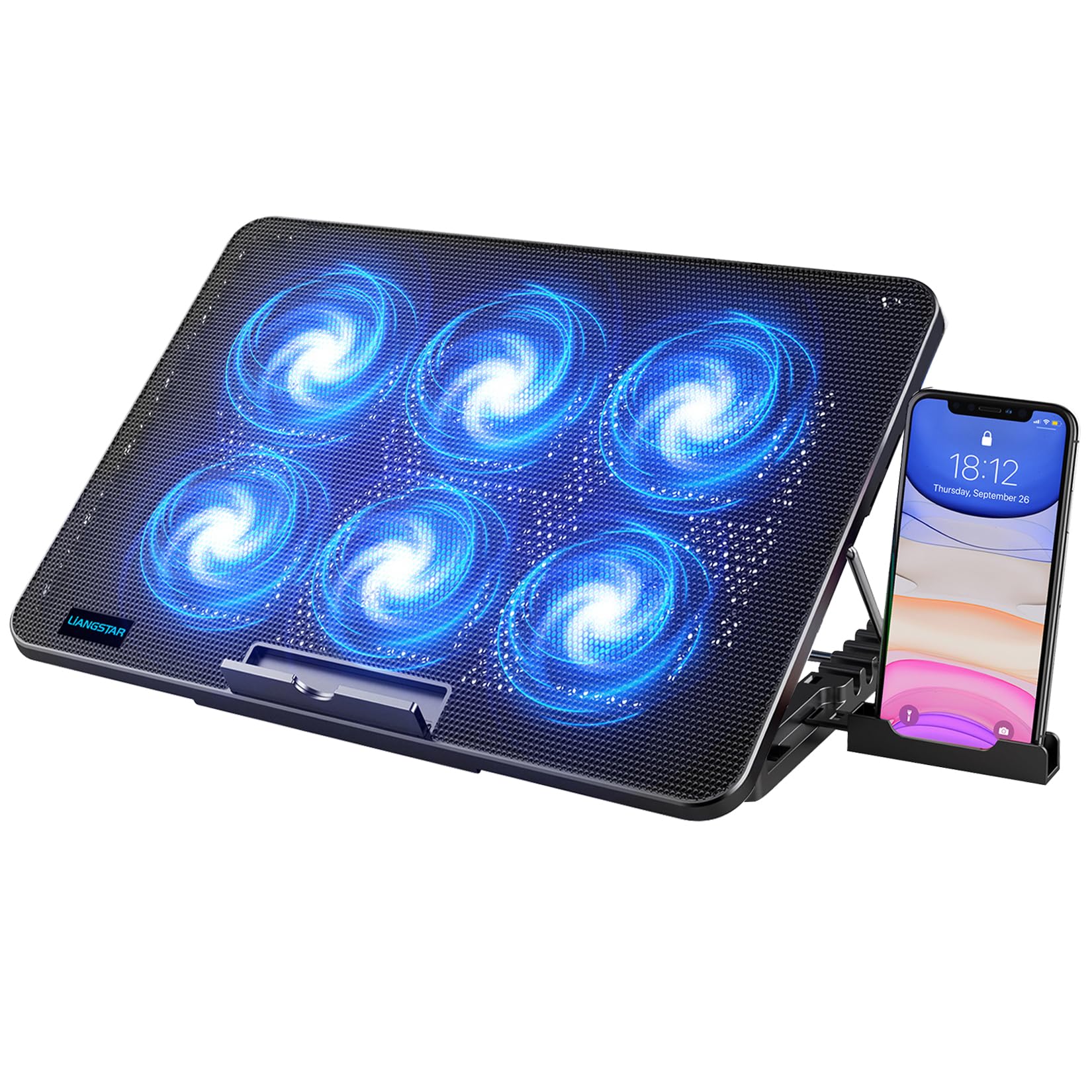 Venta Internacional - Almohadilla De Refrigeración Para Portátil Liangstar 6 Ventiladores Para Portátiles De 12 A 1 $764