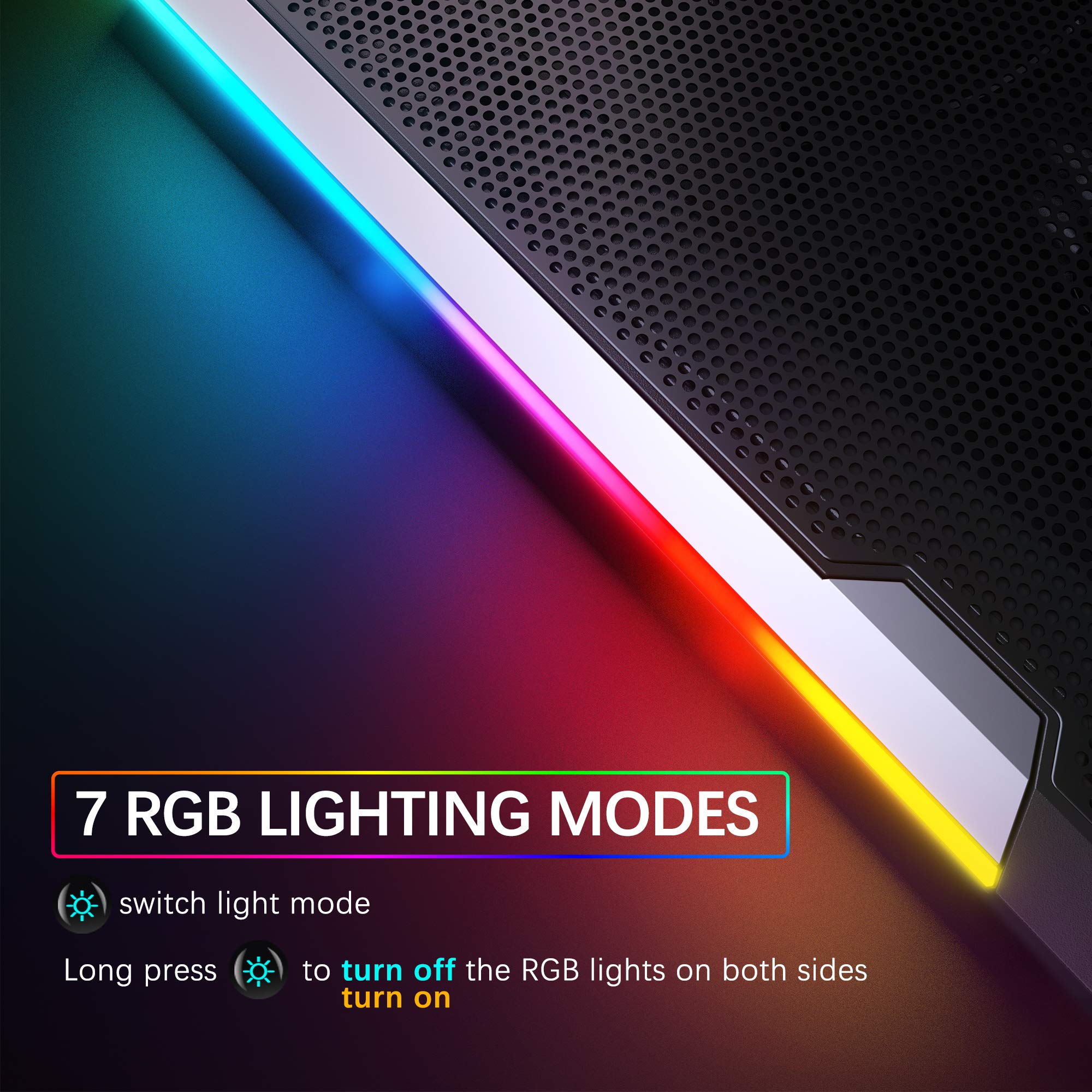 Foto 5 pulgar | Venta Internacional - Almohadilla De Refrigeración Para Portátil Topmate C11 Rgb Gaming Con 6 Ventiladores De 15-17,