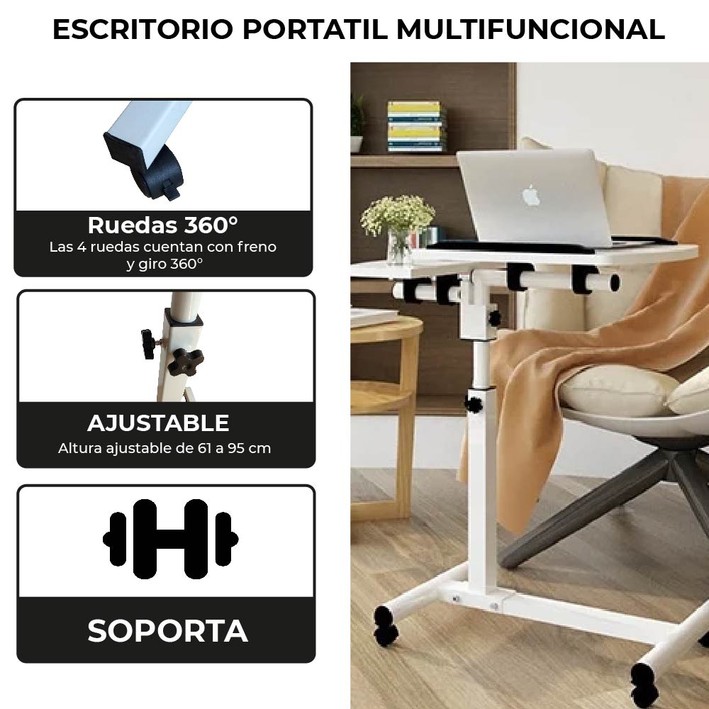 Foto 4 pulgar | Mesa Auxiliar Plegable y Extraíble para Laptop Chic Fantasy