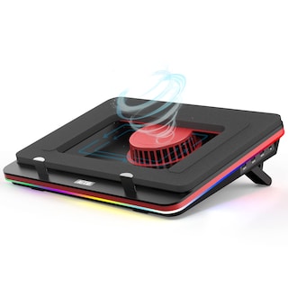Foto 1 | Almohadilla de Refrigeración para Portátil Iets Gt500 Potente Turboventilador RGB 13-17.3 - Venta Internacional