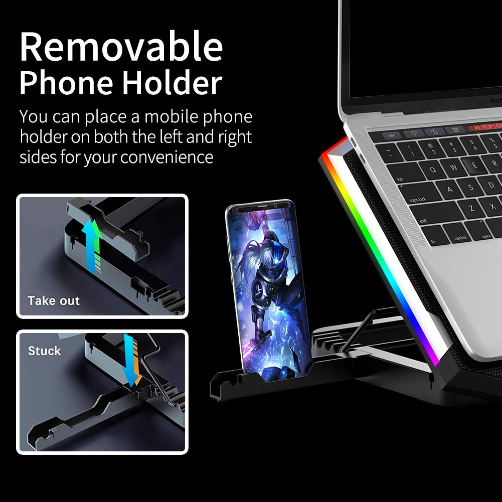 Foto 6 pulgar | Almohadilla de Refrigeración para Portátil Ice Coorel Gaming de 15 a 17.3 " Con 6 Ventiladores - Venta Internacional