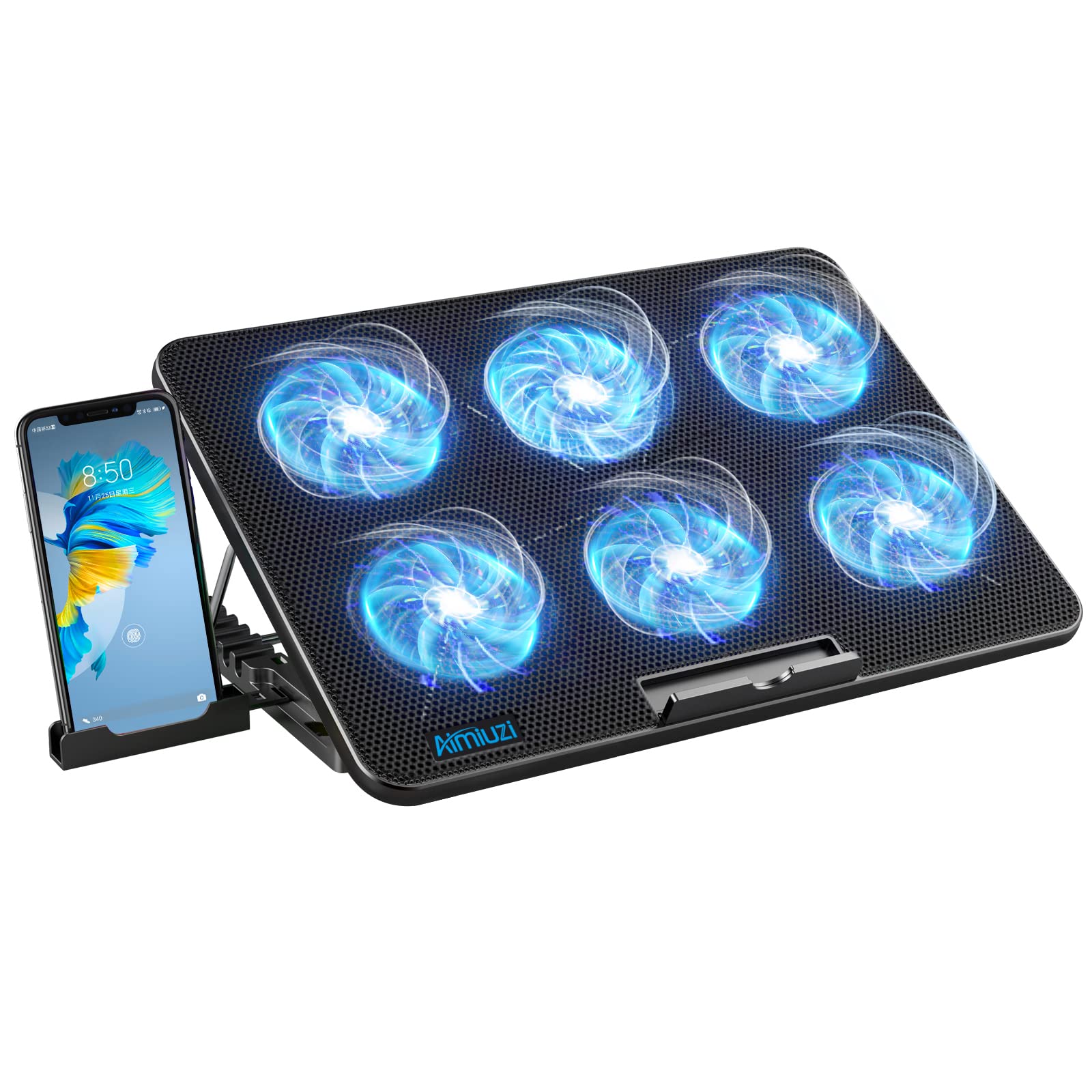 Foto 2 pulgar | Almohadilla de Refrigeración para Portátil Aimiuzi Gaming con 6 Ventiladores Portátil de 12 a 17 Pu - Venta Internac