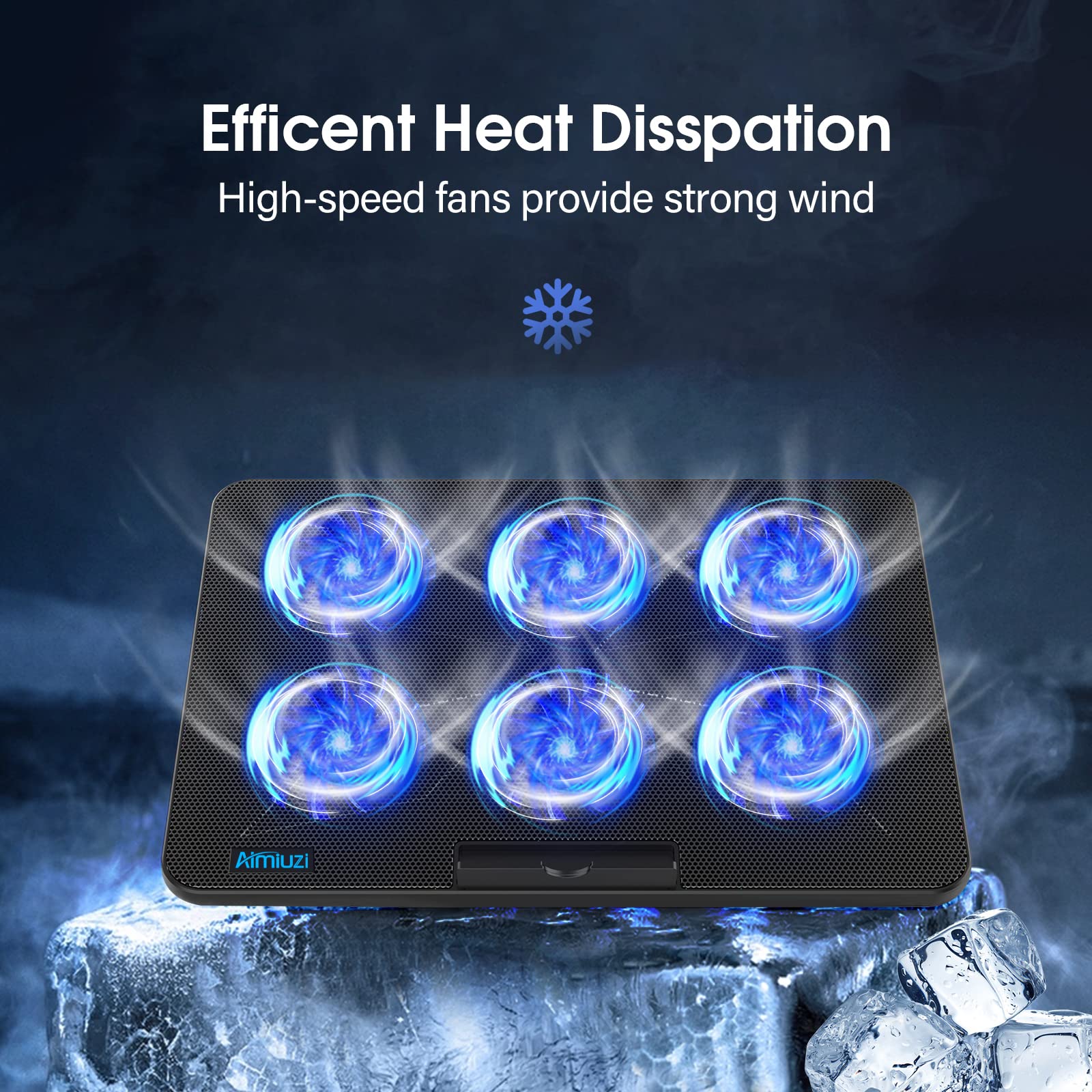Foto 3 pulgar | Almohadilla de Refrigeración para Portátil Aimiuzi Gaming con 6 Ventiladores Portátil de 12 a 17 Pu - Venta Internac