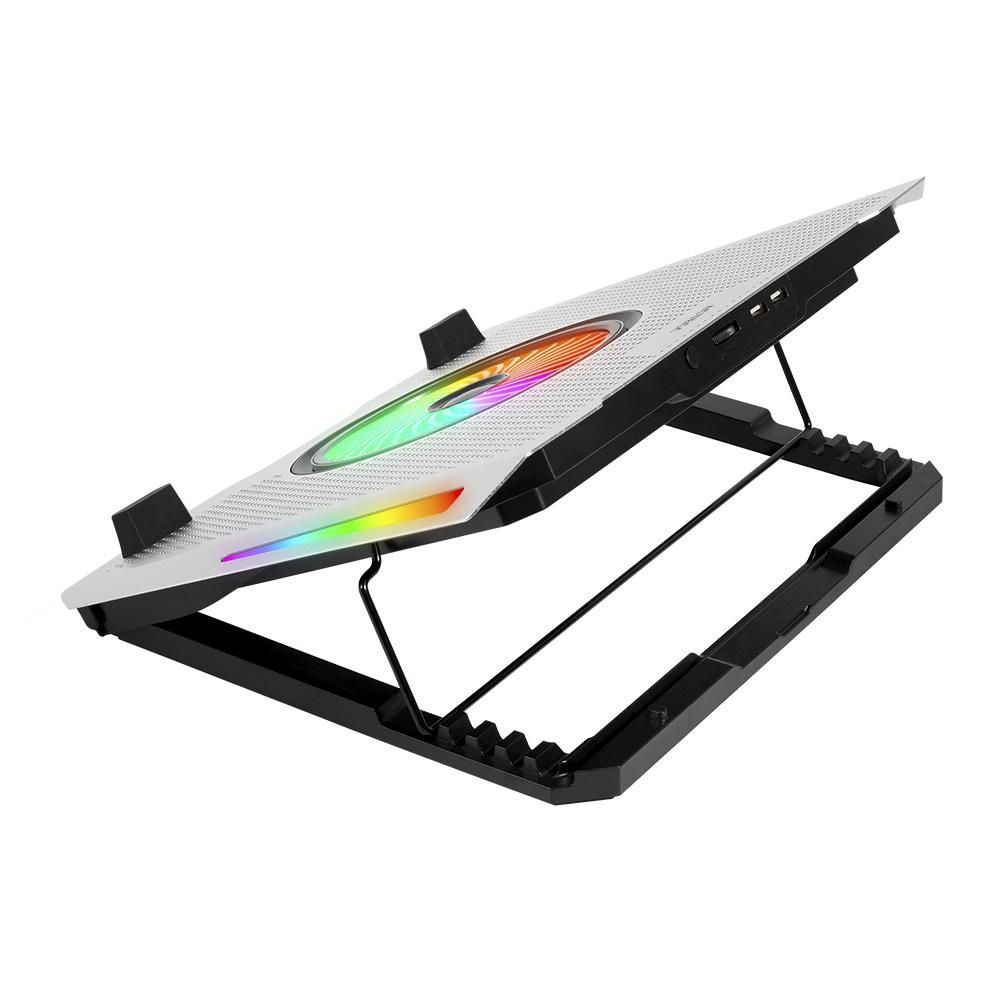 Foto 3 pulgar | Base Enfriadora Acteck Froost Epic Be670 Aluminio + Abs 1x Ventilador 125 Mm + 4x Ventiladores 60 Mm 2x Puertos Usb Rgb
