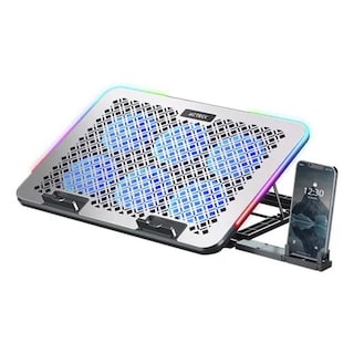 Foto 1 | Base Enfriadora Acteck Froost Raw Be630 Aluminio + Abs 6x Ventiladores 60 Mm Soporte Para Celular 2x Puertos Usb Rgb