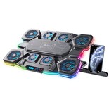 Base Enfriadora Balam Rush Eolox Cryotech Ef780 Laptop 17 Pulgadas 8 Fan Negro Br-941112