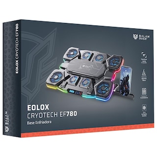 Foto 5 | Base Enfriadora Balam Rush Eolox Cryotech Ef780 Laptop 17 Pulgadas 8 Fan Negro Br-941112