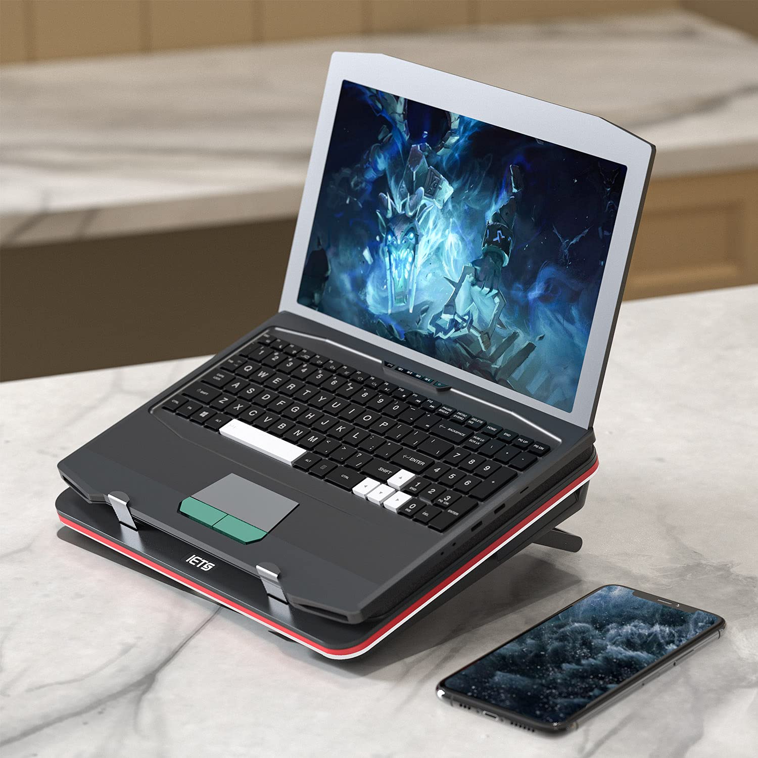 Foto 8 pulgar | Base Enfriadora Iets Gt500 de 17.3" para Laptop-Venta Internacional