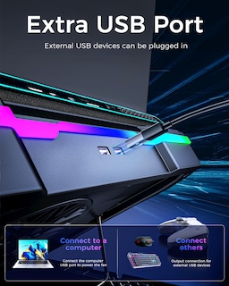 Foto 6 | Base Enfriadora Aicheson para Laptop de 15 a 19"-Venta Internacional