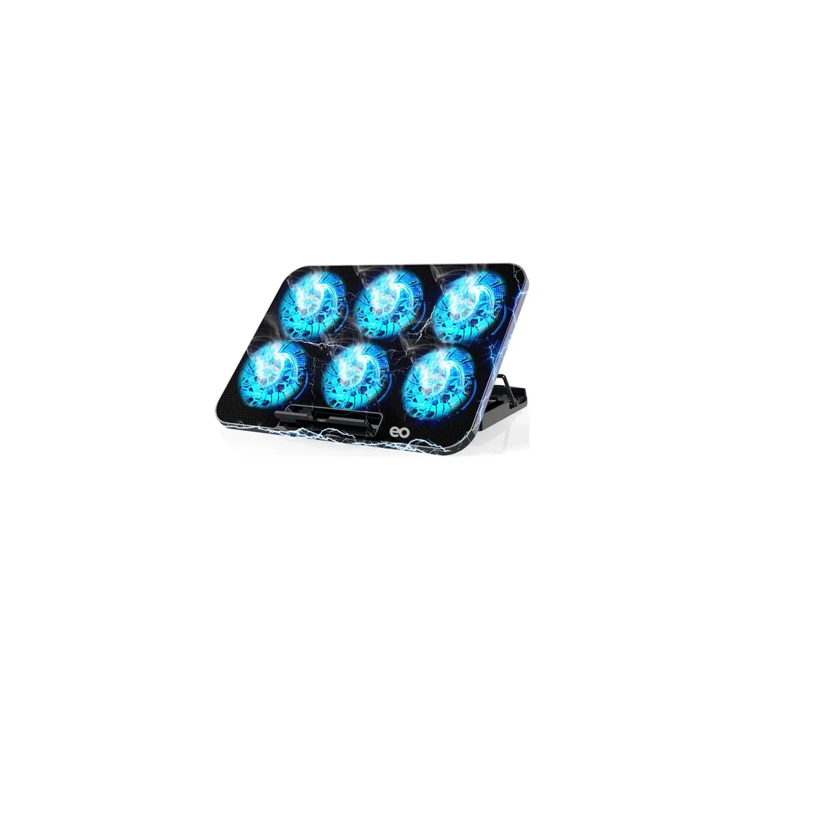 Foto 2 pulgar | Almohadilla De Enfriamiento Para Portátil Con 6 Ventiladores Eo Safe Imports Esi-9439-1 Negro