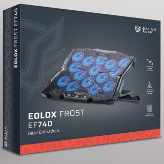 Foto 6 | Base Enfriadora Balam Rush Eolox Frost Ef740 Laptop 17 Pulgadas Altura Ajustable 15 Fan Usb-c Led Br-941136