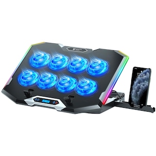 Foto 1 | Base Enfriadora Balam Rush Eolox Frost Pro Ef760 Laptop 17 Pulgadas Altura Ajustable 8 Fan 2xusb Led Br-941129