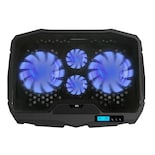 Base Enfriadora Laptop Ajustable 4 Ventiladores, 6 Velocidades Eo Safe Imports Esi-19112 Negro
