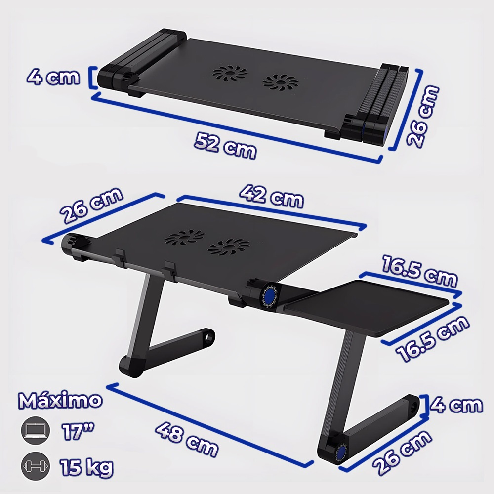 Foto 4 pulgar | Mesa Retráctil Para Laptop