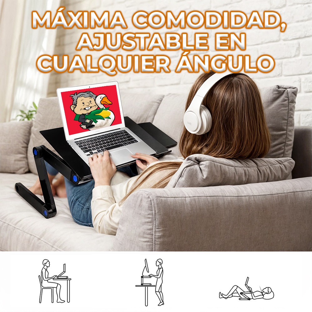 Foto 5 pulgar | Mesa Retráctil Para Laptop