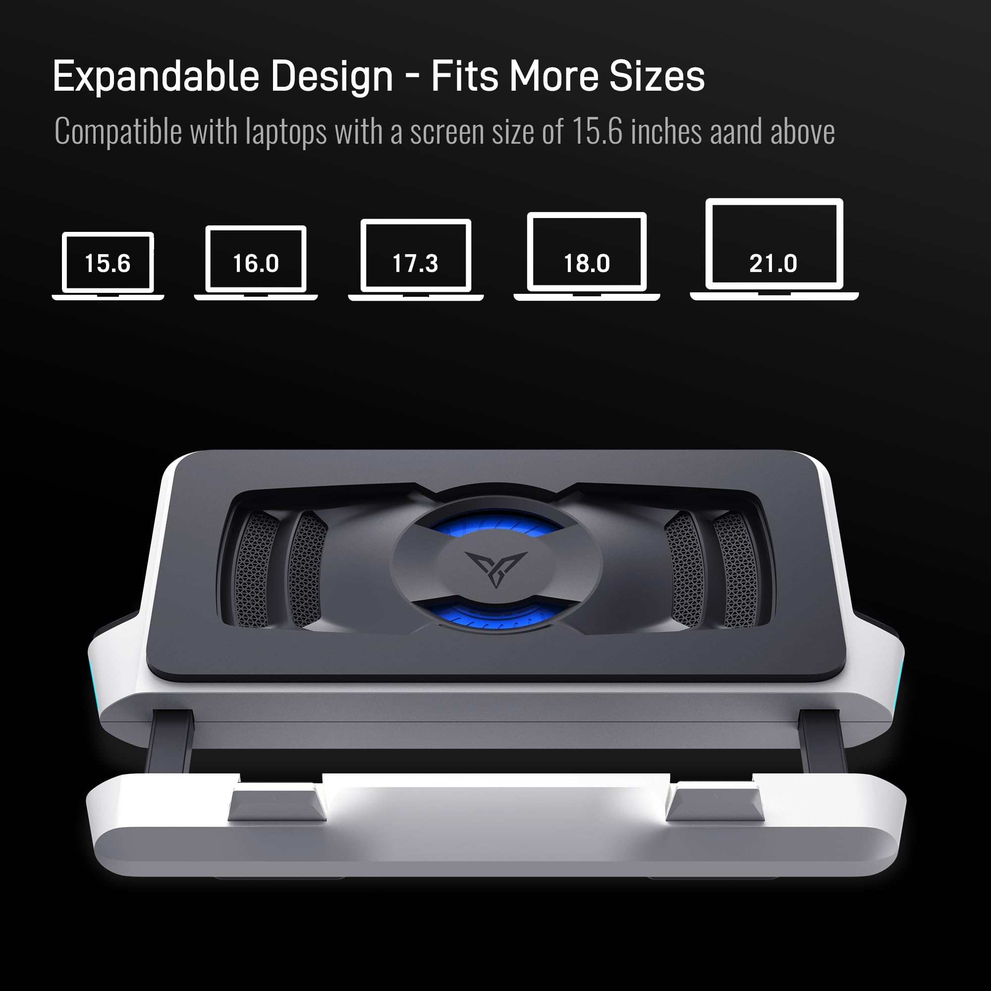 Foto 6 | Almohadilla De Refrigeración Para Portátil Flydigi Bs2 Pro Rgb Para 15 6-21 Pulgadas - Venta Internacional.