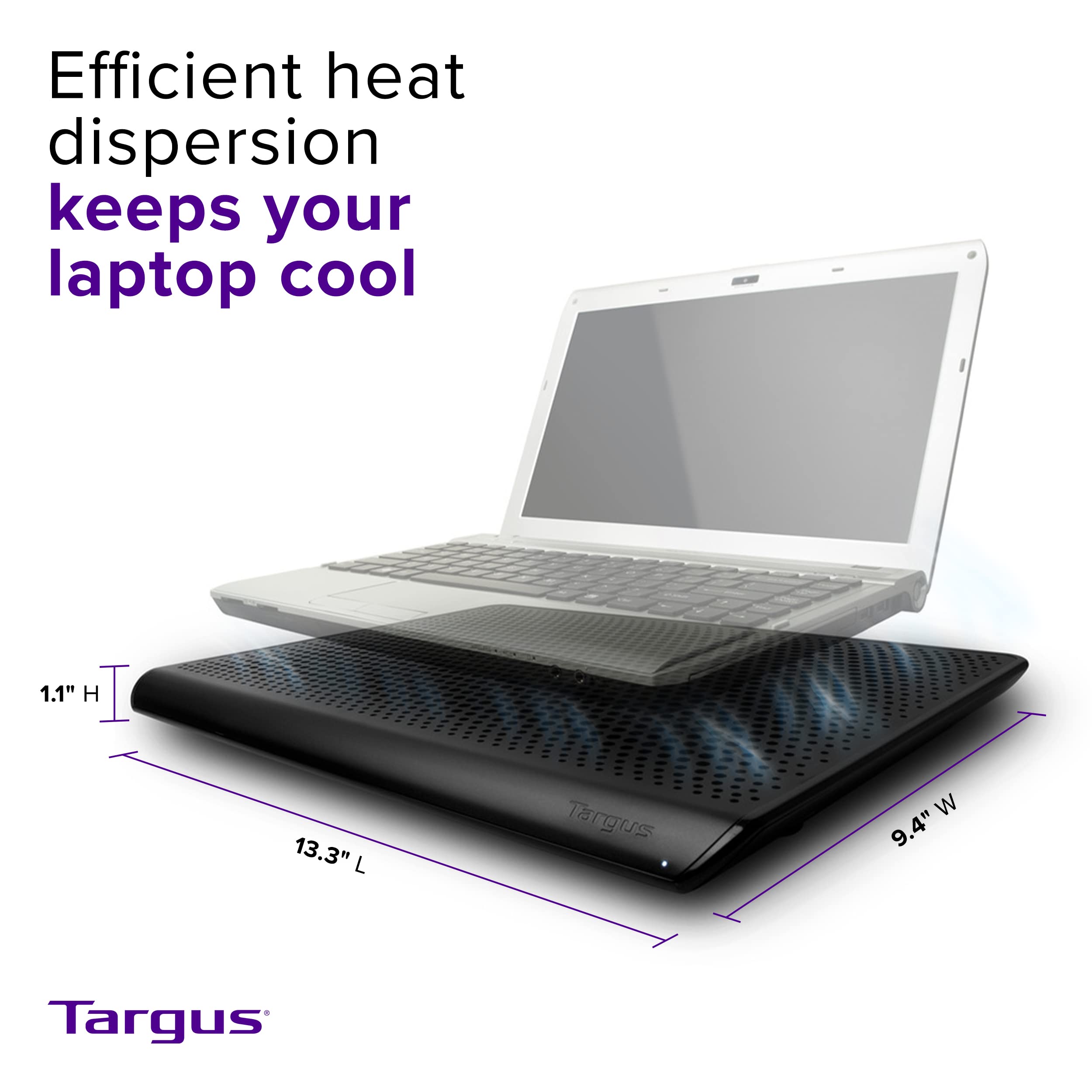 Foto 5 pulgar | Soporte De Refrigeración Para Ordenadores Portátiles Targus Chill Mat De Hasta 16 Pulgadas - Venta Internacional.