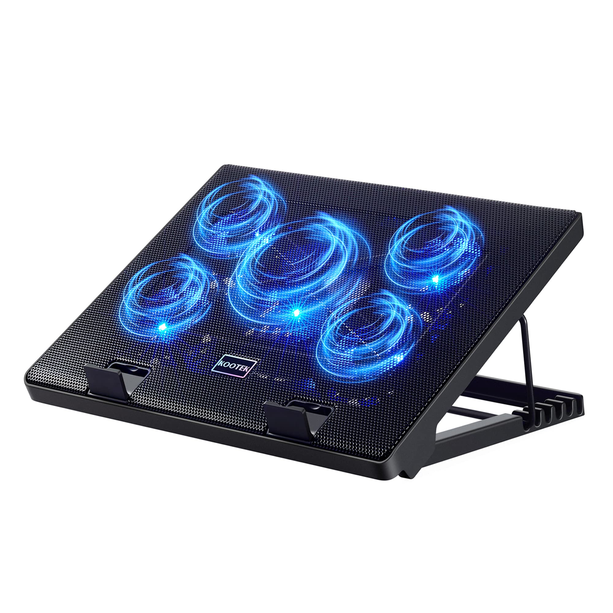 Almohadilla De Refrigeración Para Portátil Kootek Con 5 Ventiladores Silenciosos De 12 A 17 Pulgadas - Venta Intern