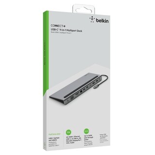Foto 7 | Adaptador Belkin Multipuertos Usb C 11 en 1 Entradas Usb C - Usb A - Vga - Hdmi - Sd - Gigabit Ethernet Displayp