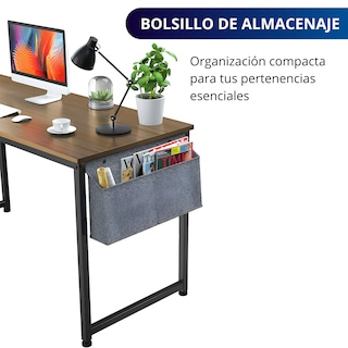 Foto 3 | Escritorio Oficina Para Computadora Ecomlab Minimalista (café)