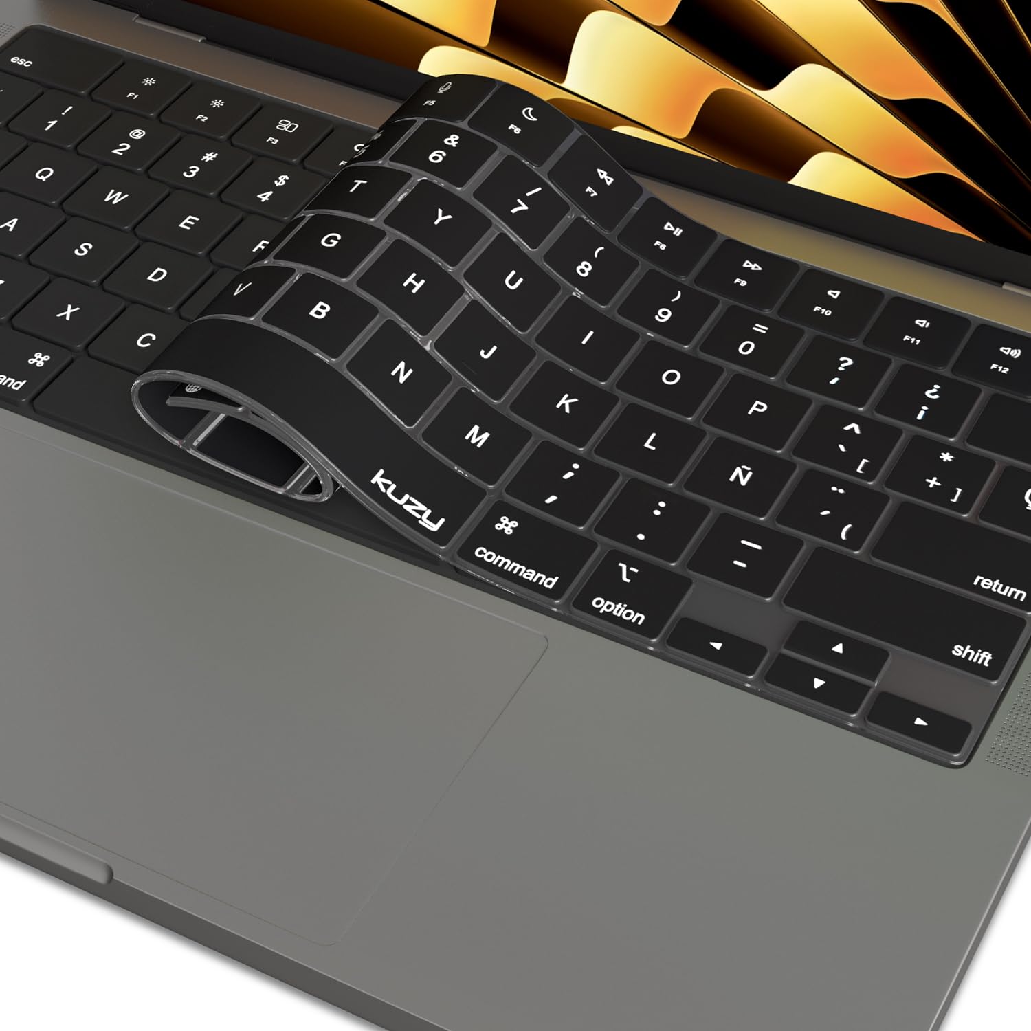 Foto 2 pulgar | Funda De Teclado Kuzy Spanish Silicone Para Macbook Pro/air - Venta Internacional.