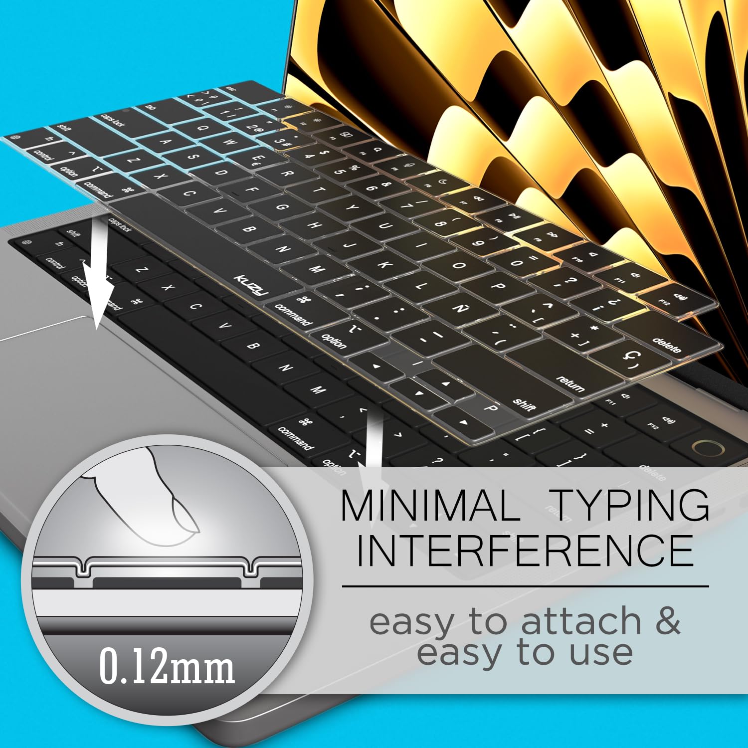 Foto 3 pulgar | Funda De Teclado Kuzy Spanish Silicone Para Macbook Pro/air - Venta Internacional.
