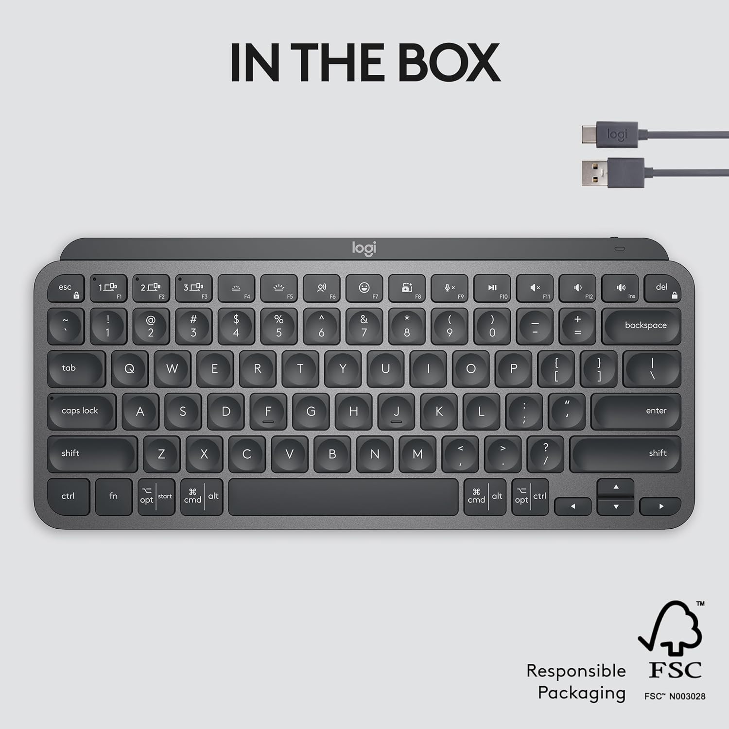 Foto 9 pulgar | Logitech Mx Keys Mini Teclado Minimalista Inalámbrico Iluminado Compacto, Bluetooth, Retroiluminado, Usb-c, Com