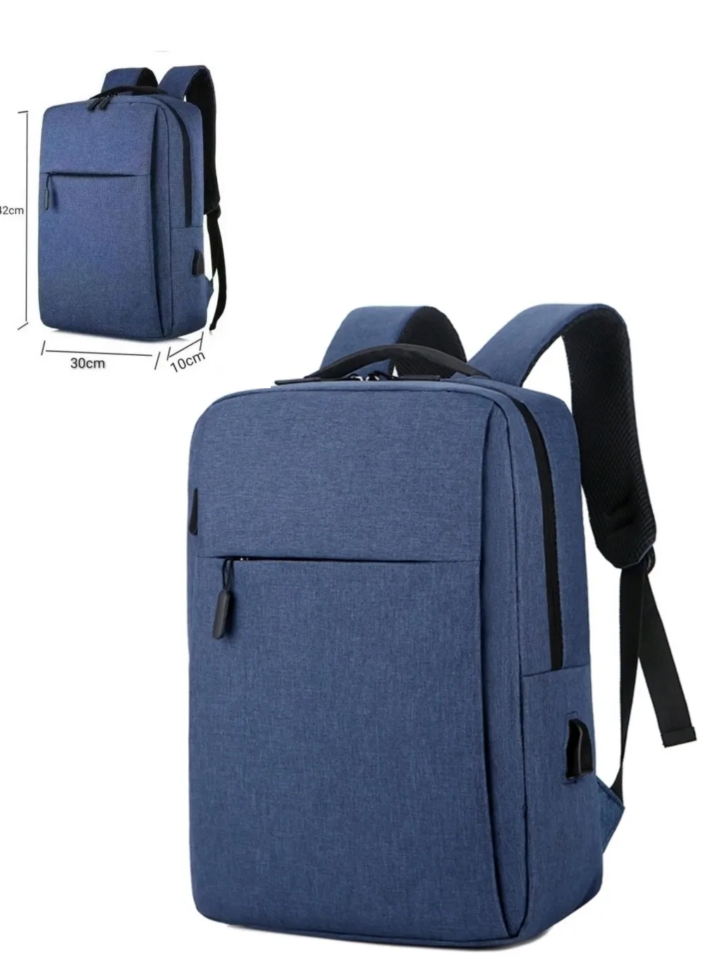 Foto 4 pulgar | Bolsa Casual para Laptop Carga Usb Malubero color Azul