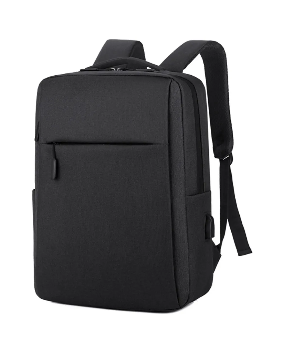 Mochila Bolsa Casual para Laptop Malubero color Negro Carga Usb