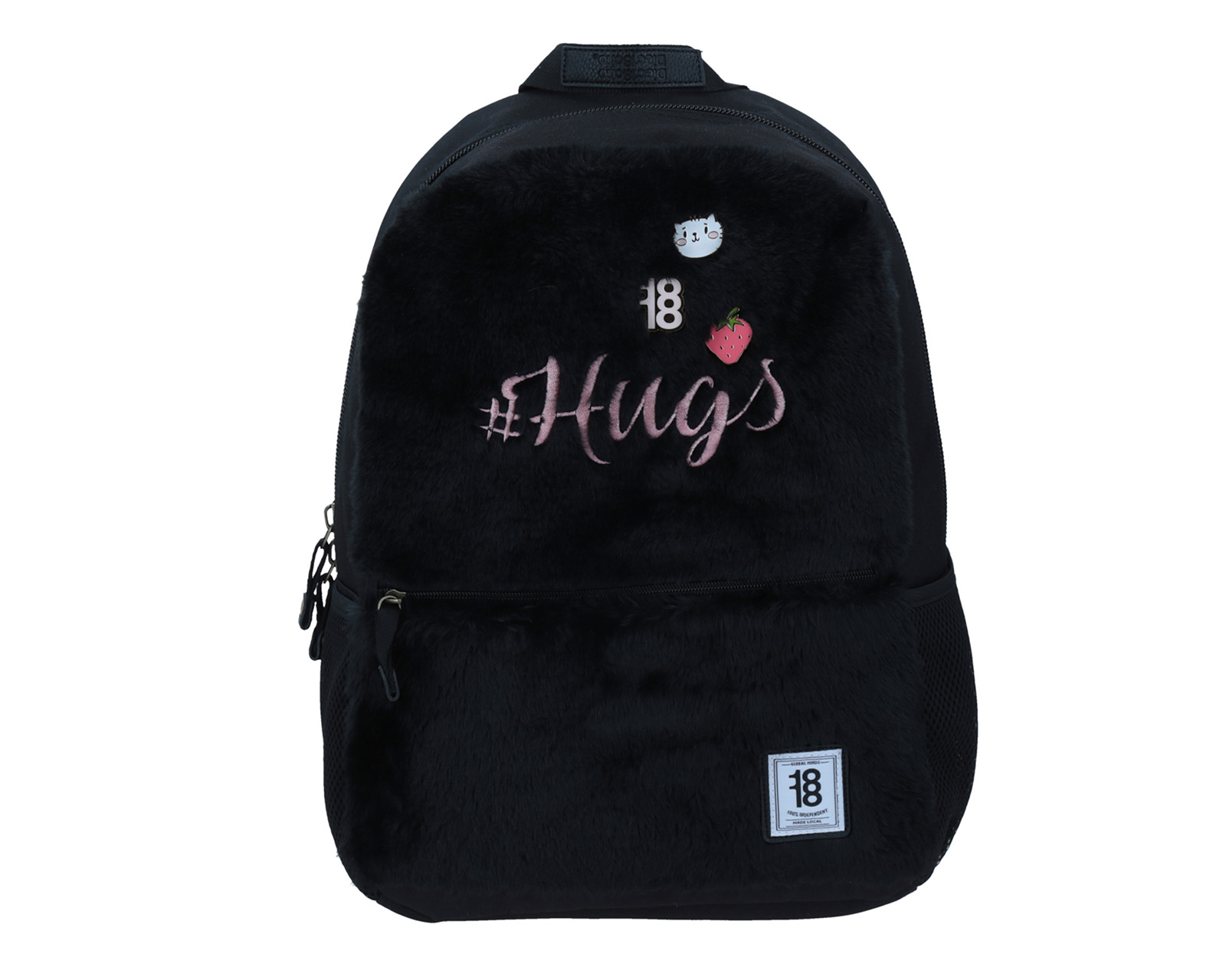 Mochila Grande Negro 1818 Preparatoria Dain Para Mujer Porta Laptop De Hasta 15''.