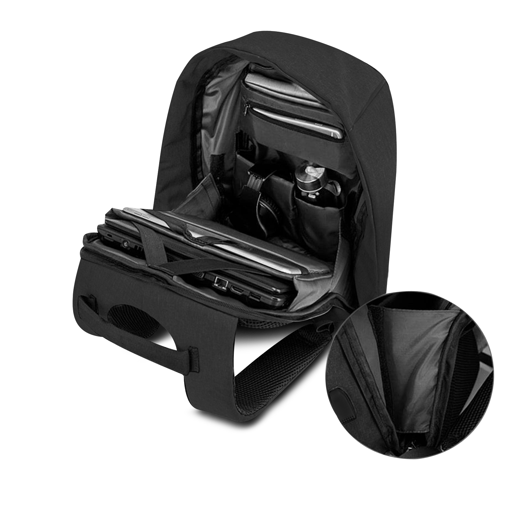 Foto 3 pulgar | Back Pack De Segurida Para Laptop Mccarthy Mc21-1 color Negro